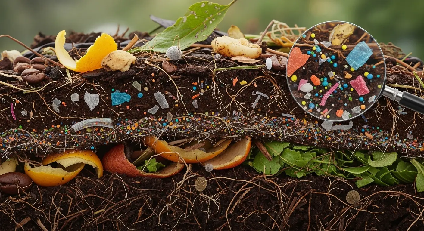 Compostagem e microplásticos