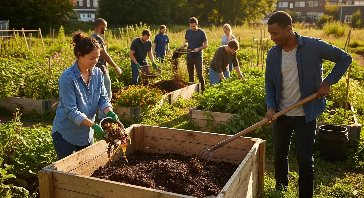 A compostagem comunitária contra a falência logística urbana